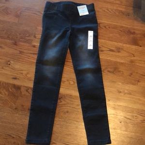 Black skinny jeans. Elastic waist. Target.